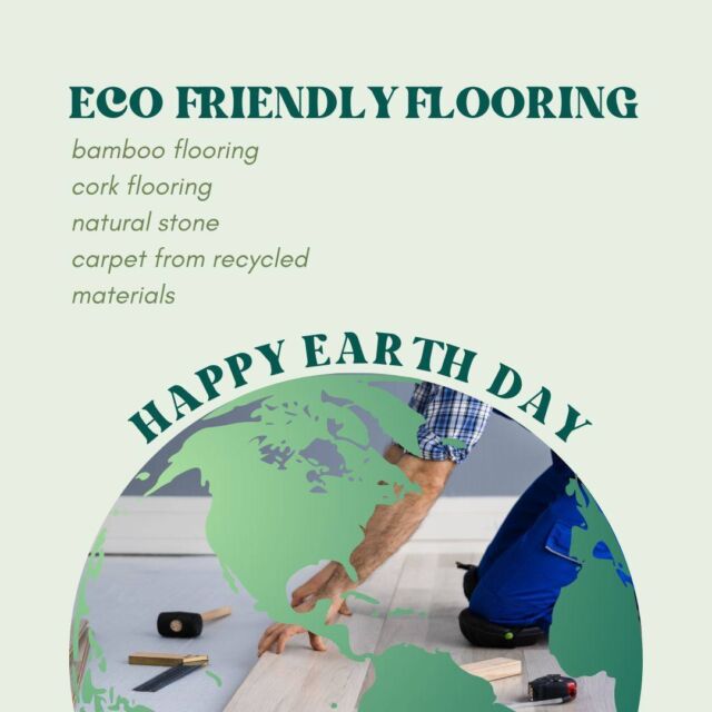 On Earth Day and every day, choose flooring that makes a positive impact on the planet. Eco-friendly options are stylish, sustainable, and long-lasting. #EarthDay #SustainableFlooring
